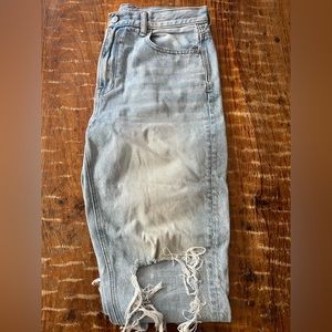 Mom Jeans by American Eagle Outifitters.